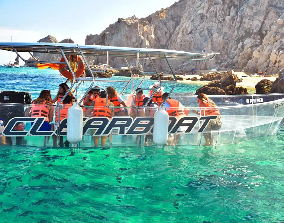 Clear boat at Land's End toward El Arco, Cabo San Lucas